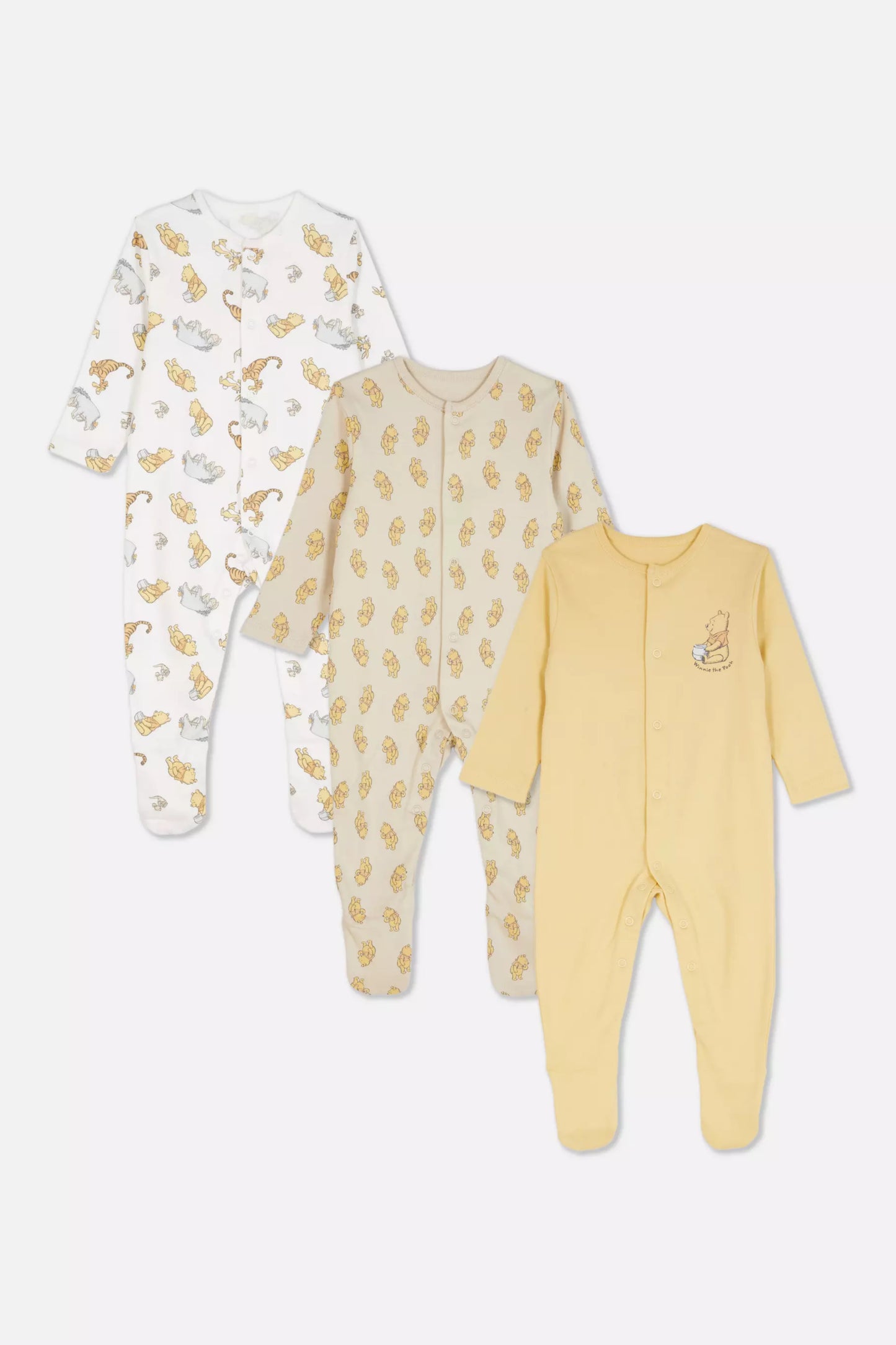Winnie the Pooh - Pack of 3 sleepsuits