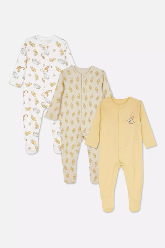 Winnie the Pooh - Pack of 3 sleepsuits