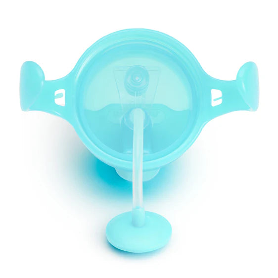 Munchkin Any Angle Click Lock Weighted Straw Trainer Cup - 6m+, Blue