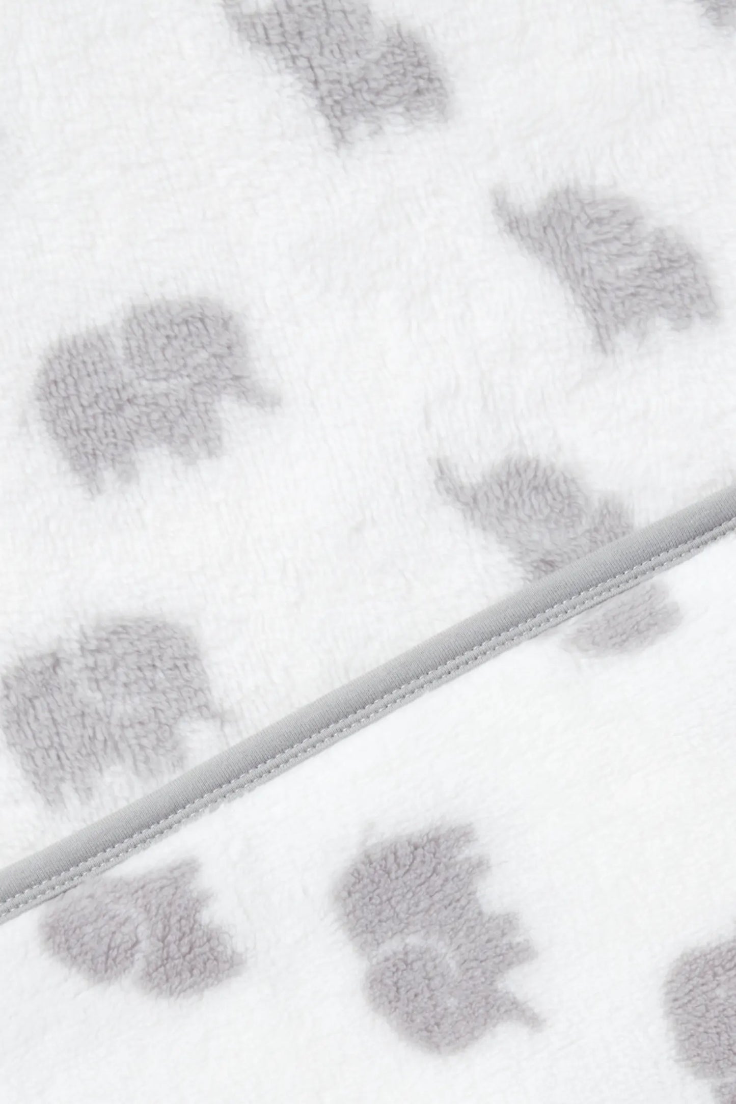 Baby patterned blanket - Gray elephant