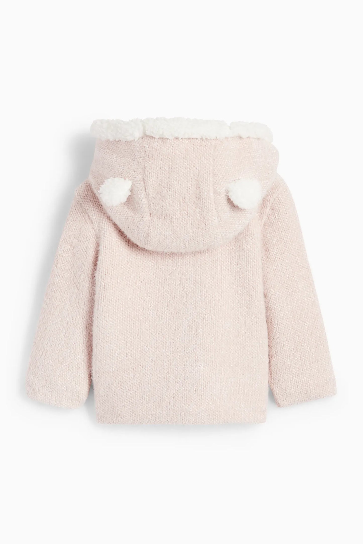 Baby lined cardigan with hood