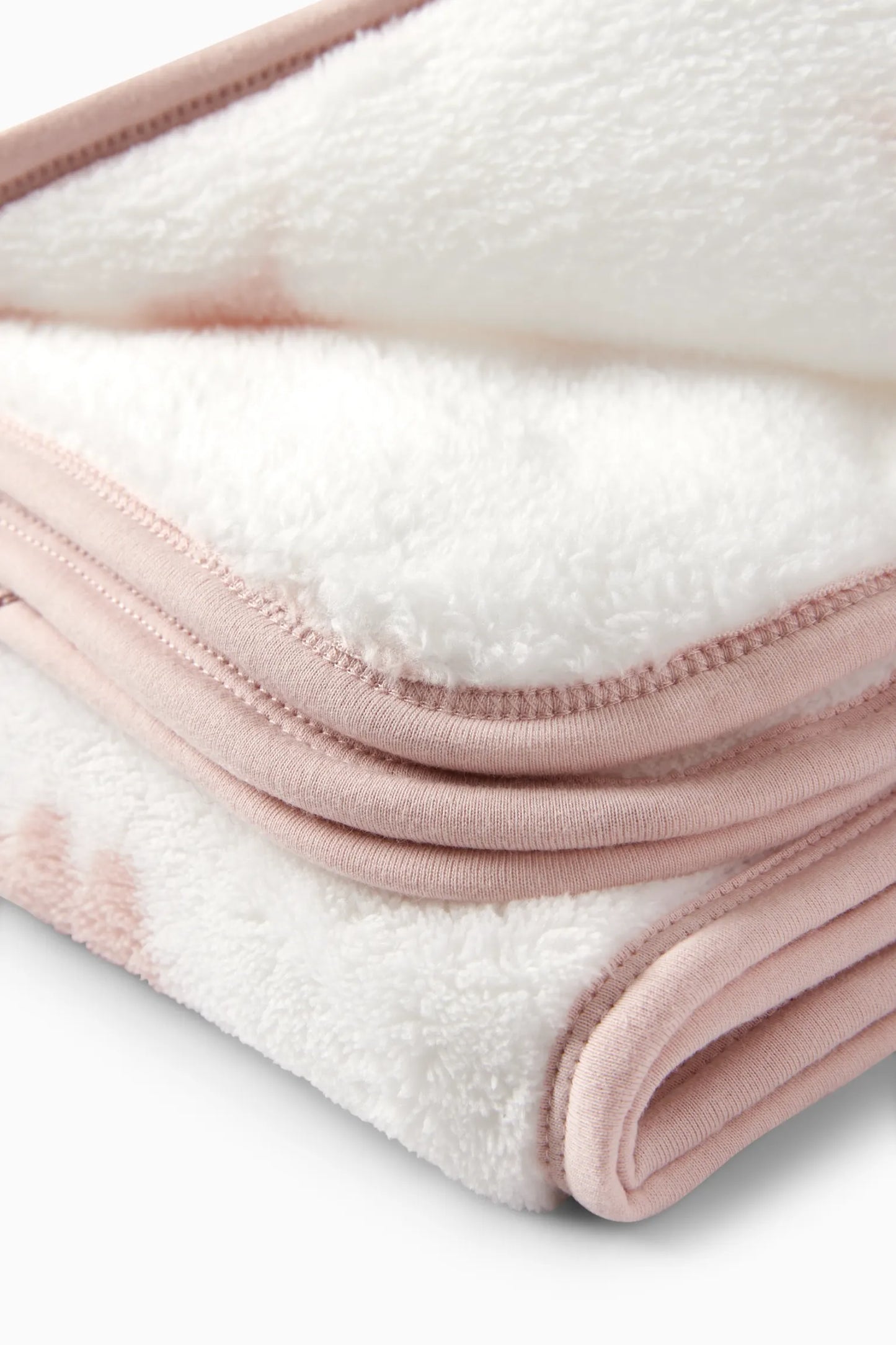 Baby patterned blanket - Pink Leaves