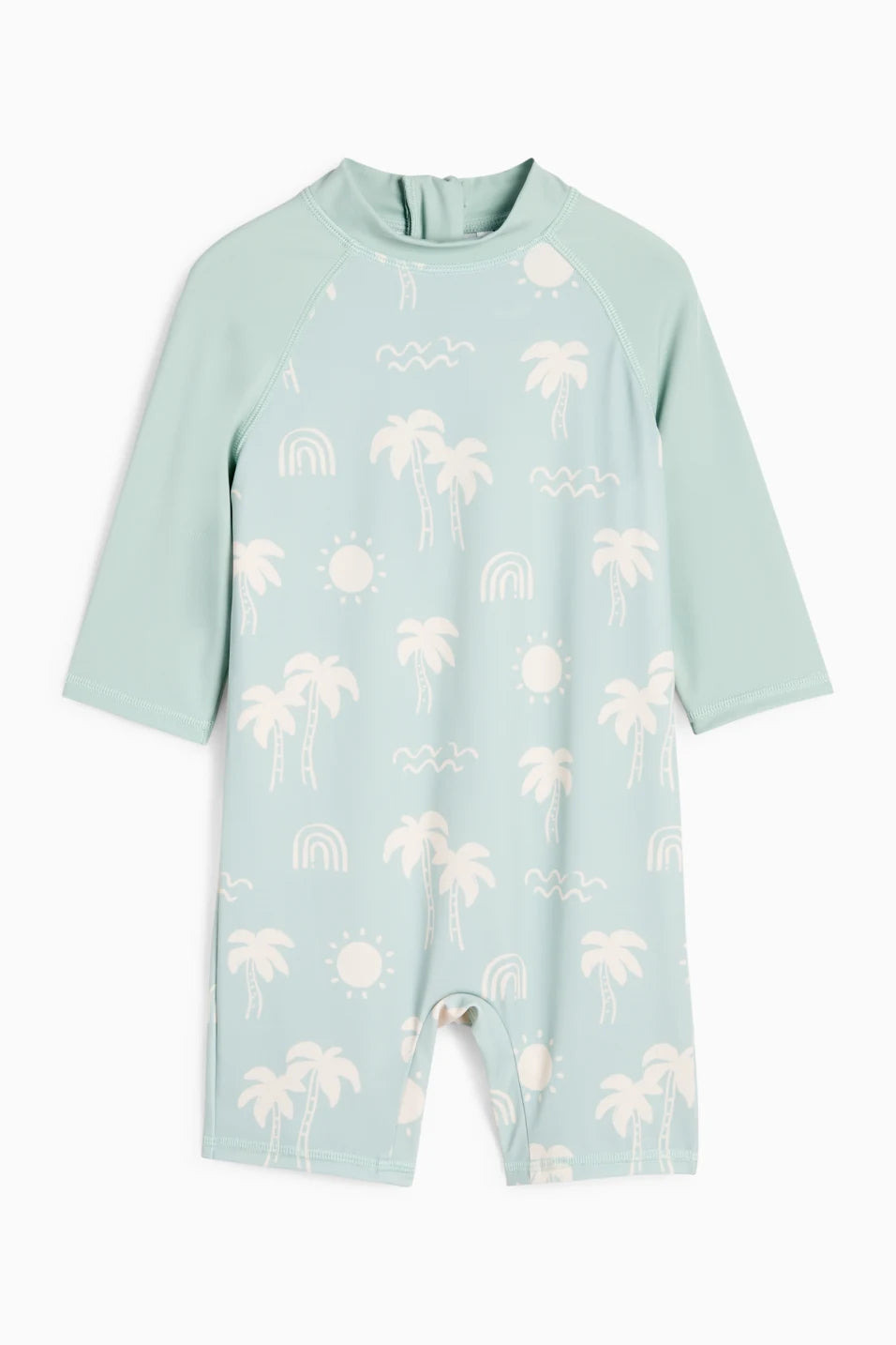 Baby swimsuit - Palms - With UV protection