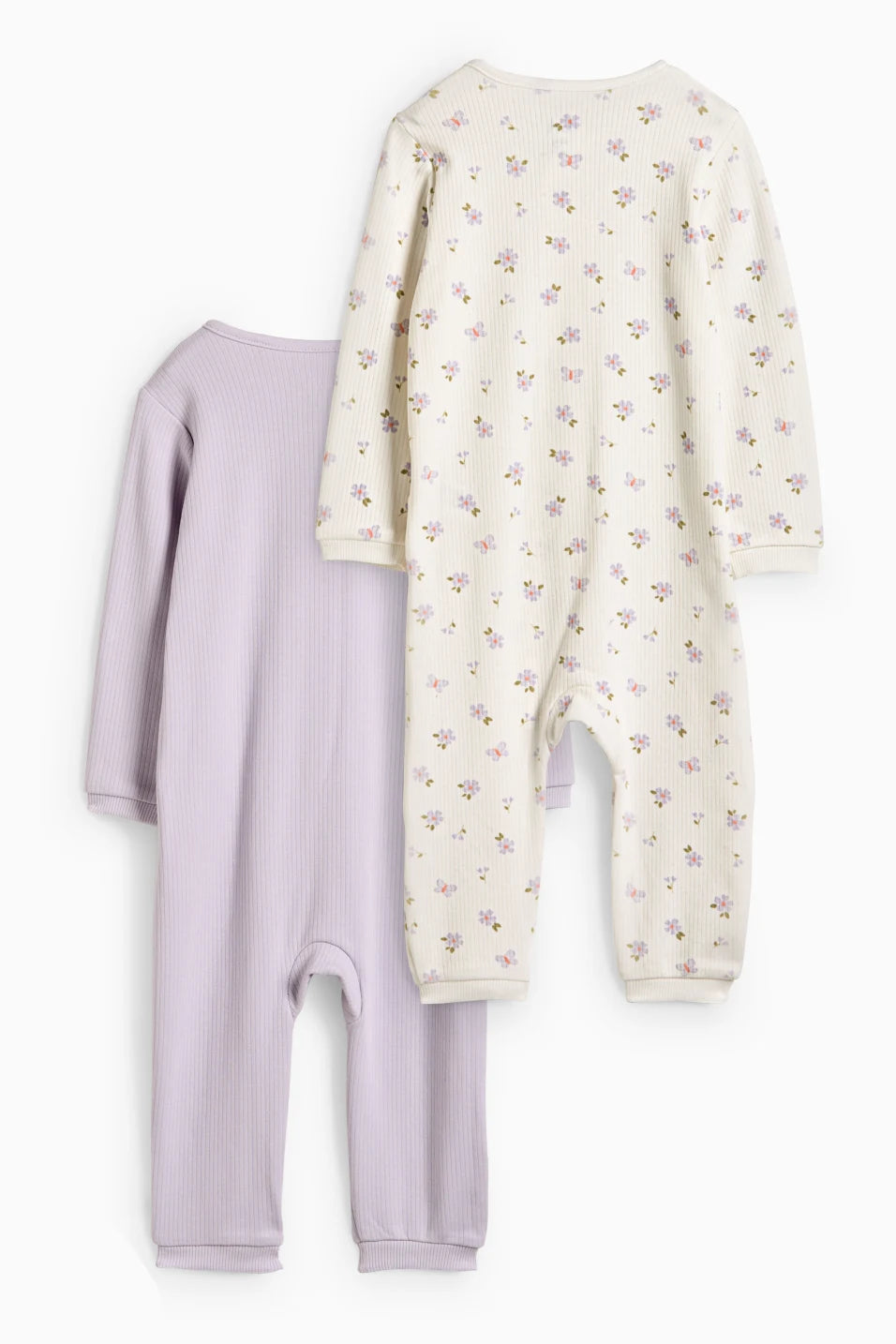 Pack of 2 baby sleepsuits - Butterfly