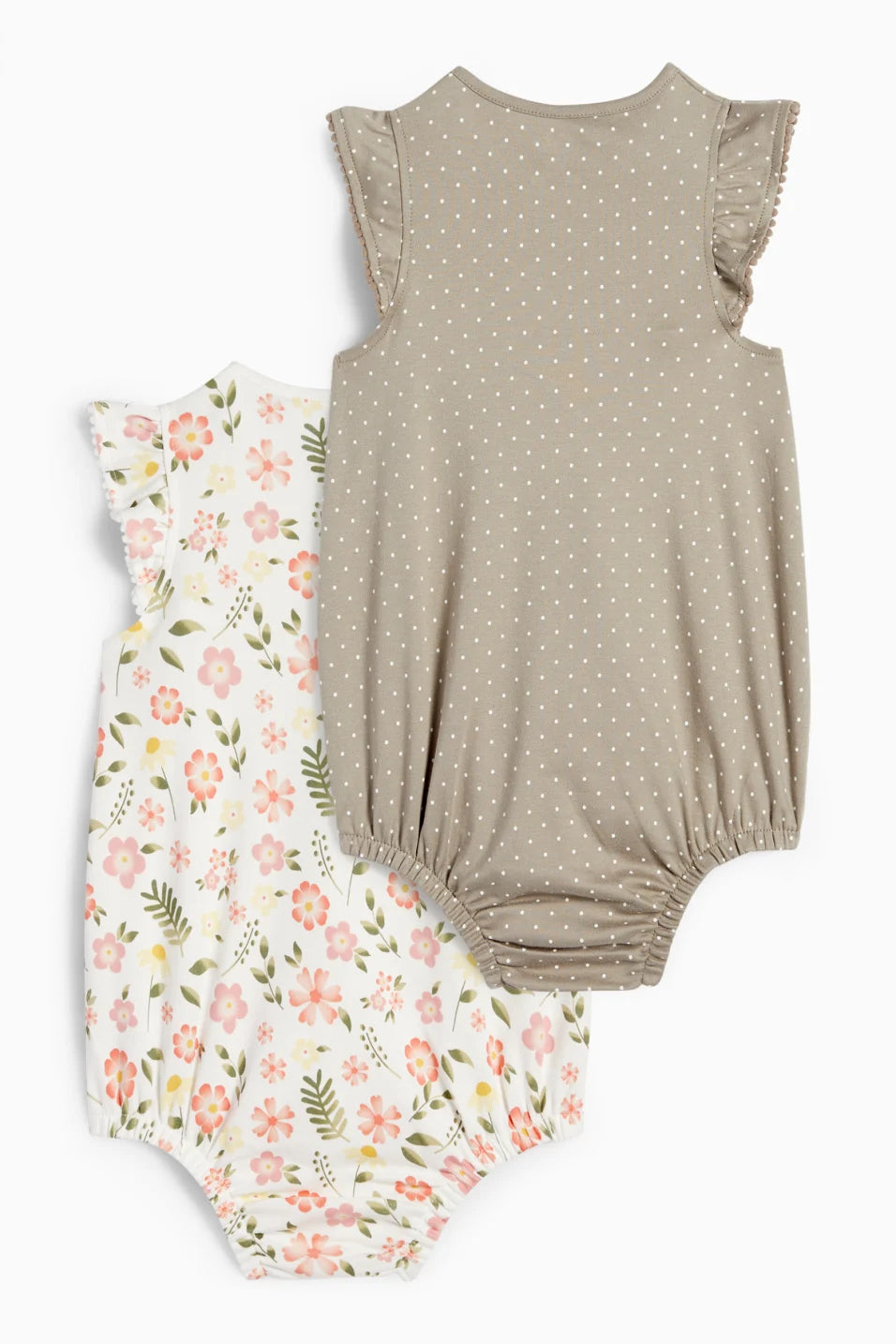 Pack of 2 baby girl rompers