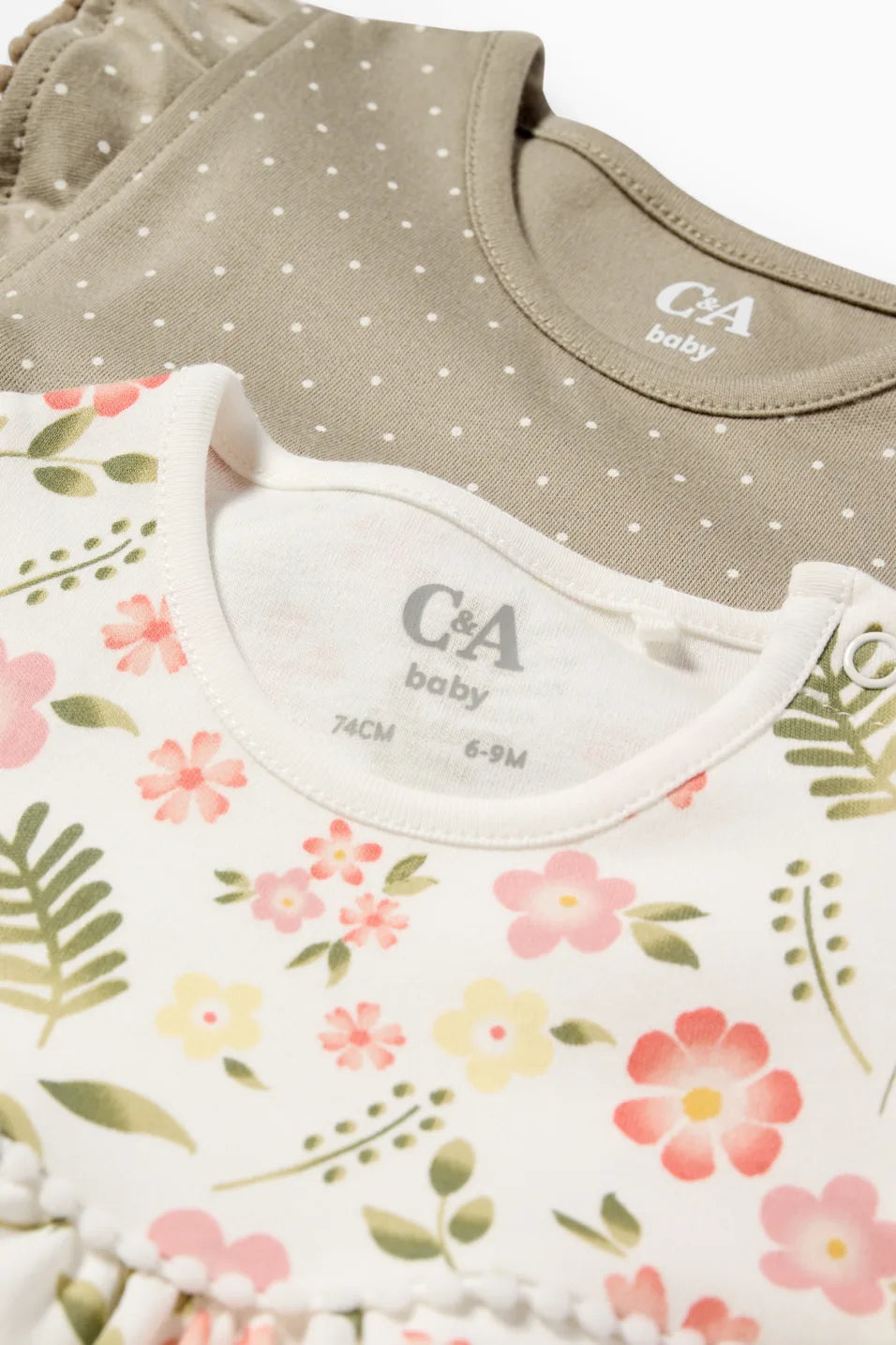 Pack of 2 baby girl rompers