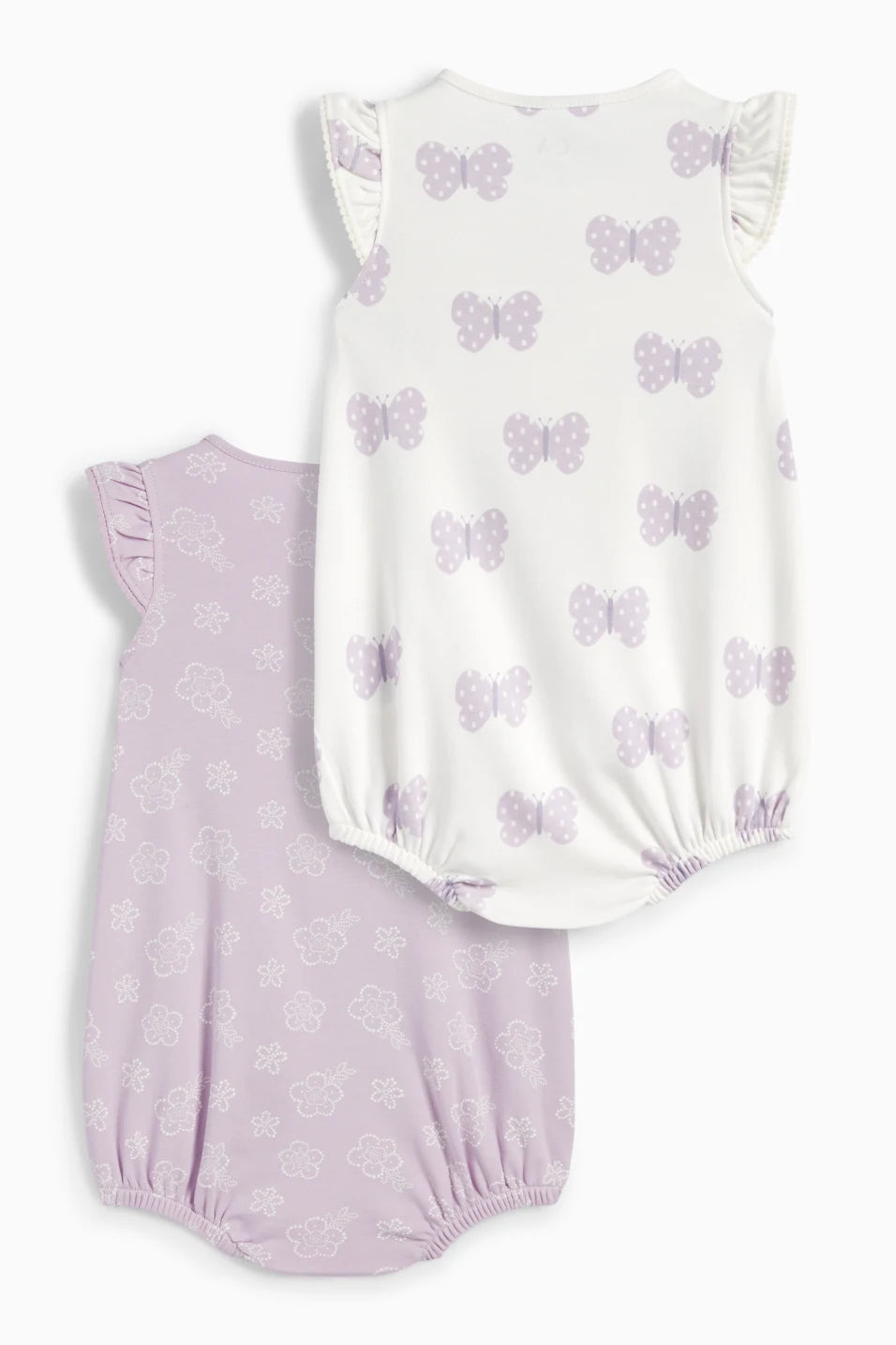 Pack of 2 baby girl rompers
