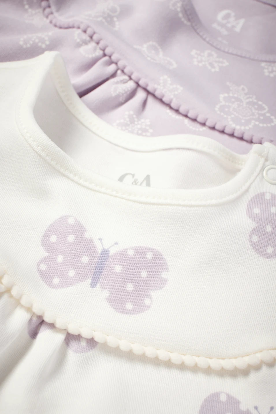 Pack of 2 baby girl rompers