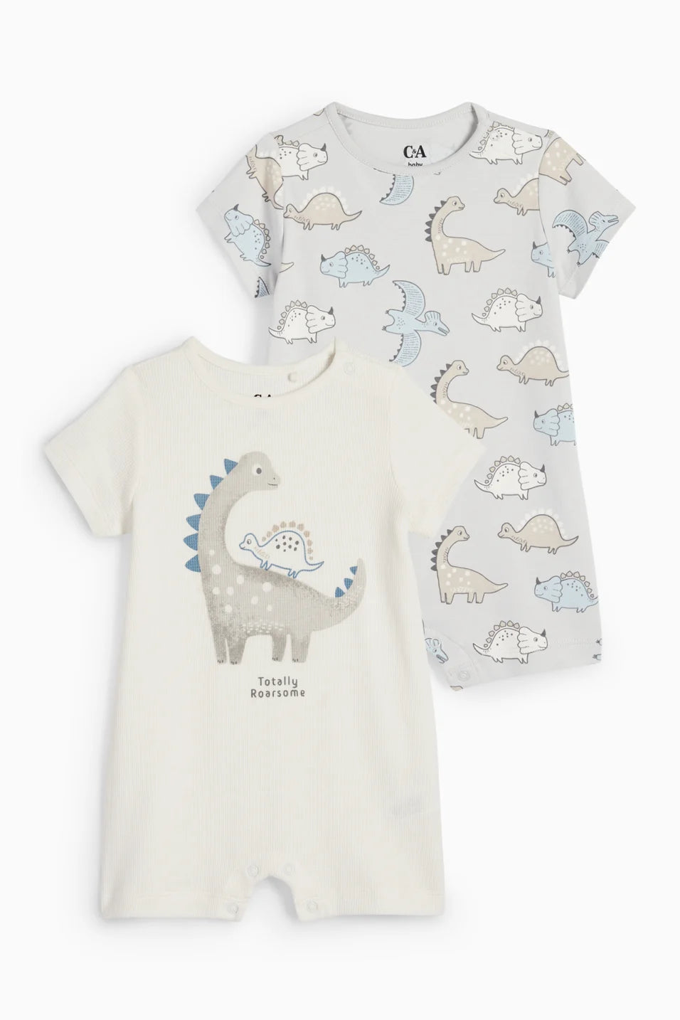 Pack of 2 baby rompers - Dino