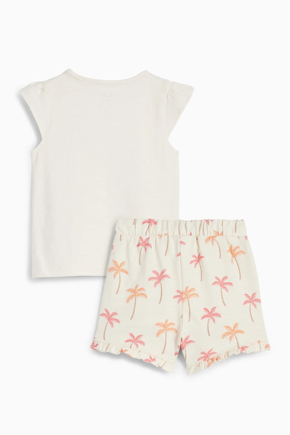 Baby Girl outfit - Palms and Flamingo