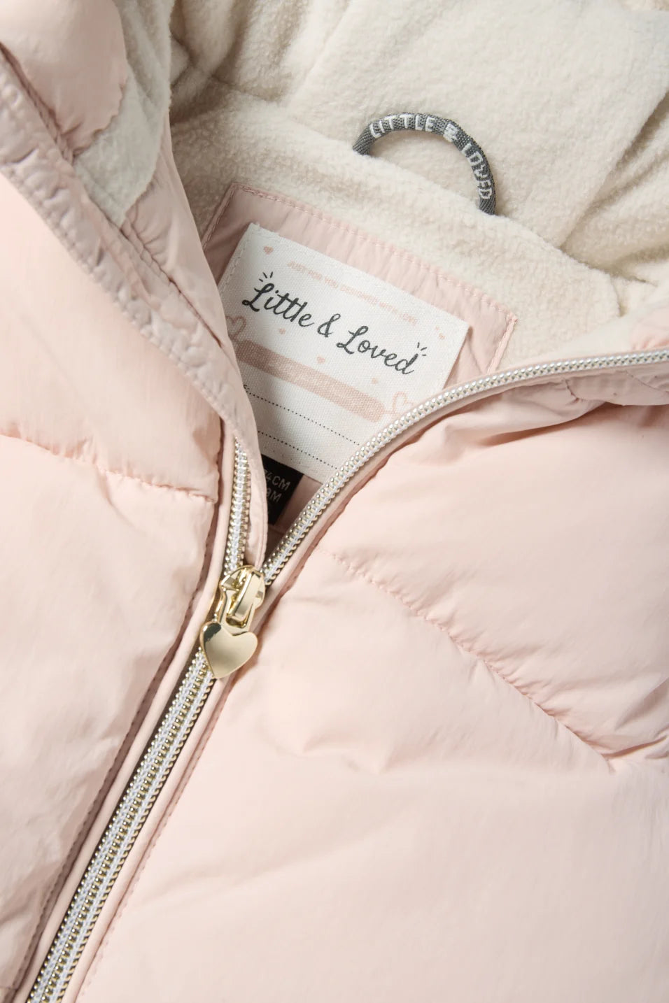 Lined quilted vest with hood - water repellent