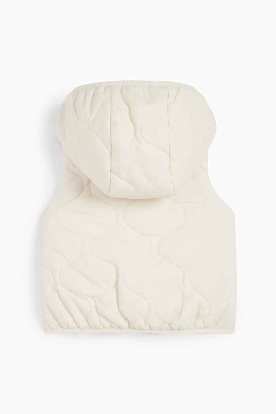 Quilted vest with hood - water repellent