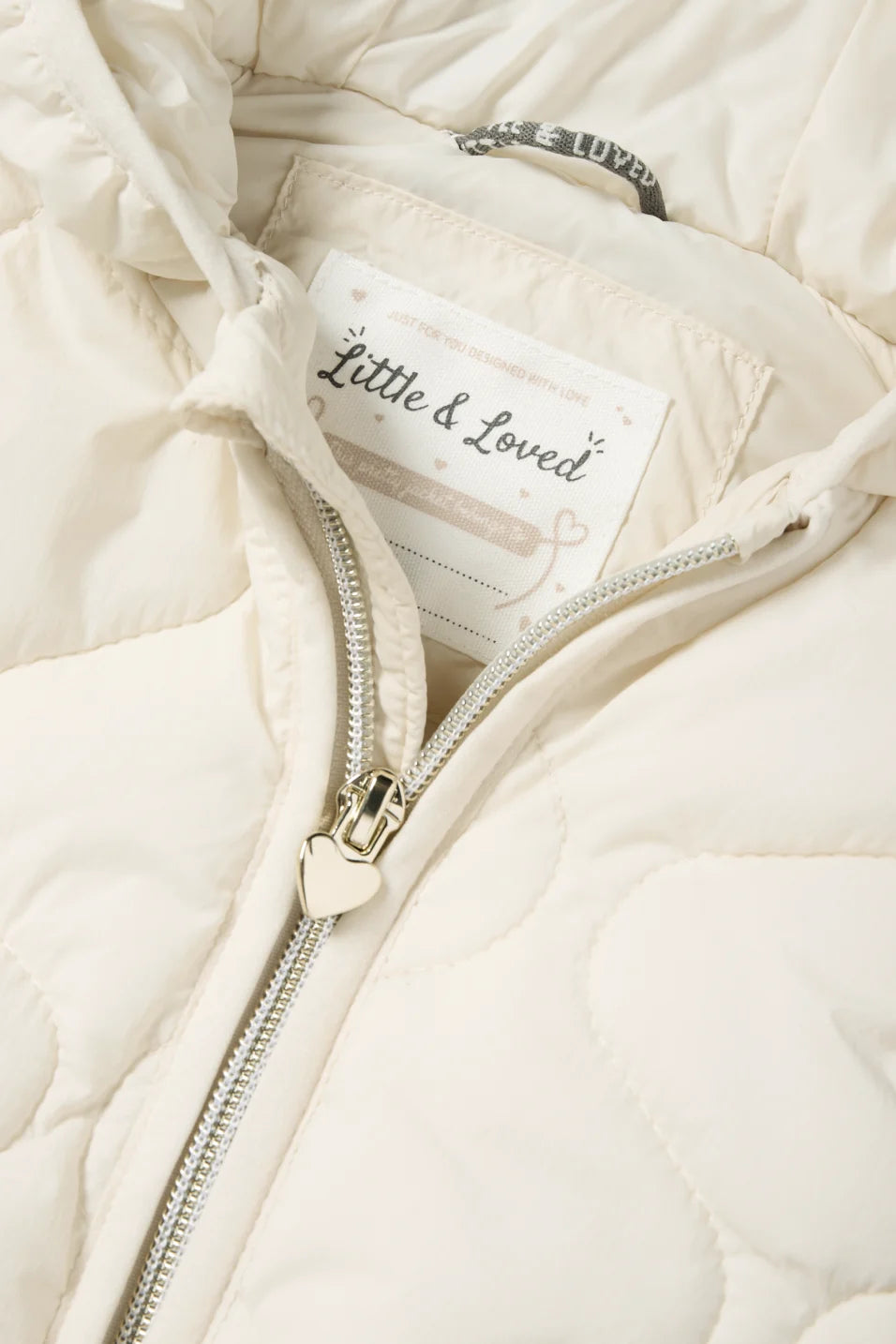 Quilted vest with hood - water repellent