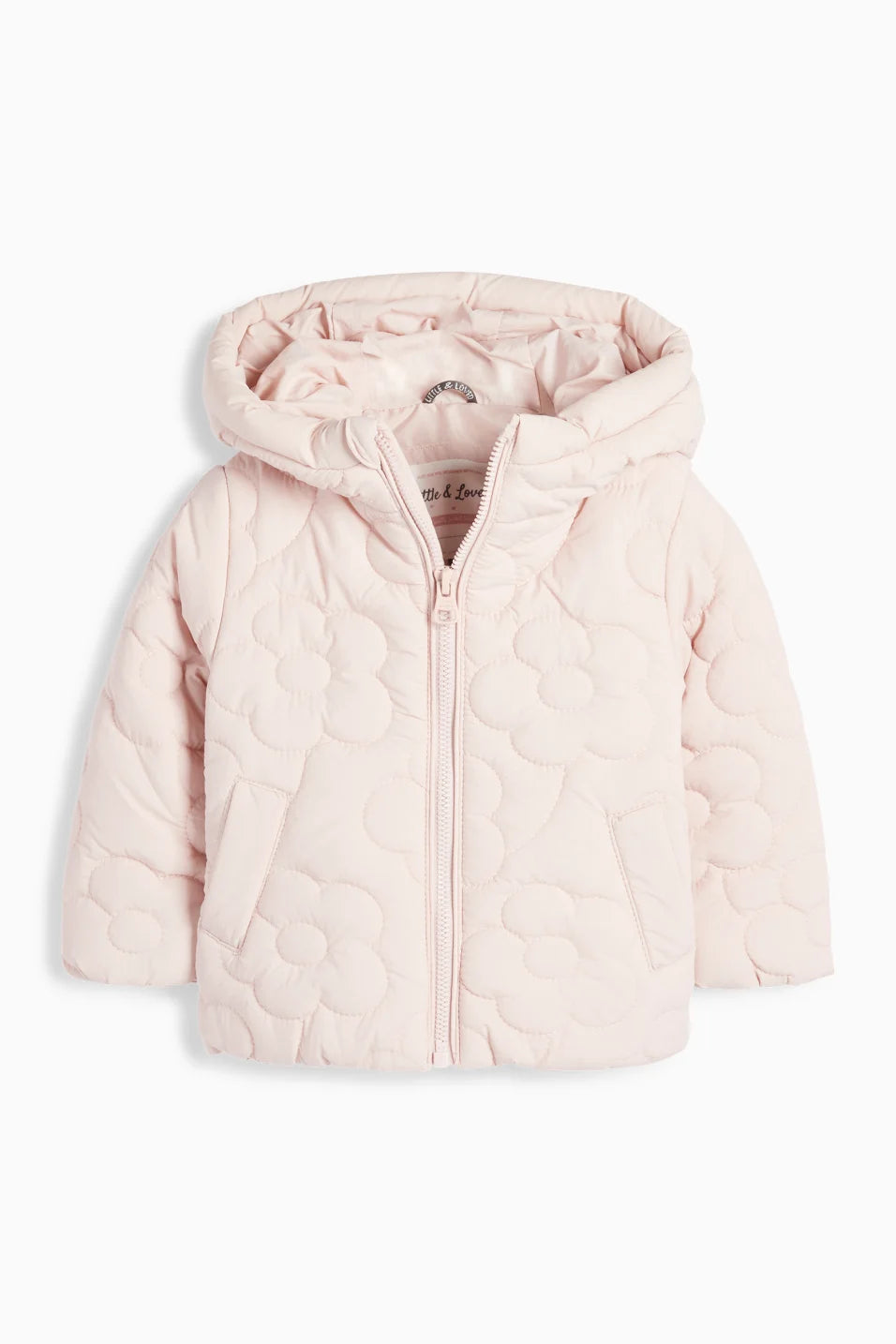 Floral - quilted jacket with hood - water repellent