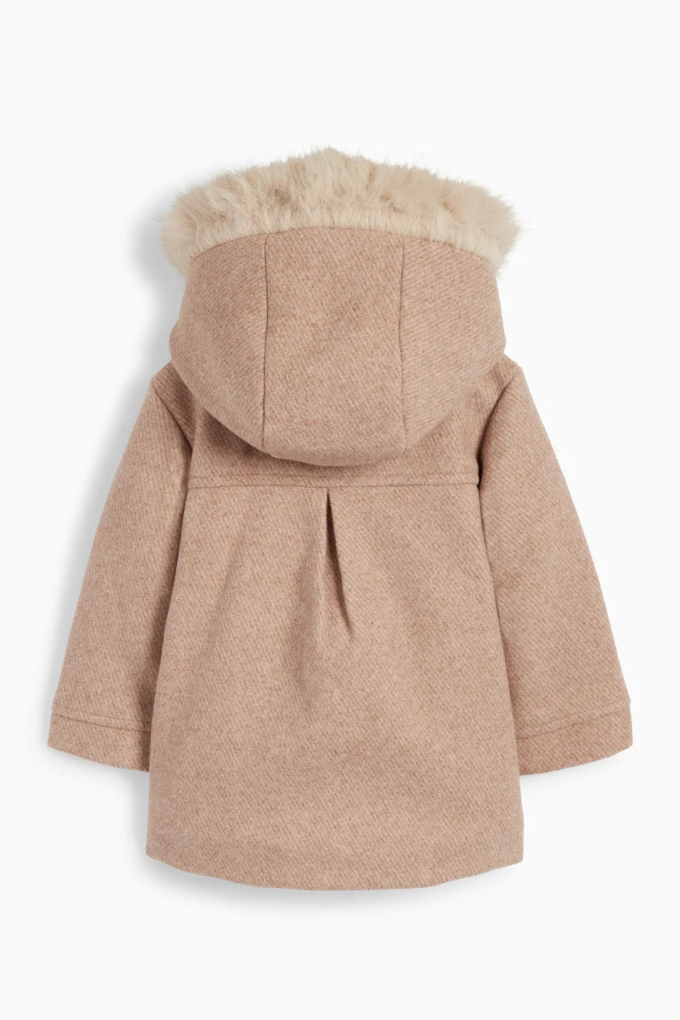 Heart - coat with hood and faux fur trim