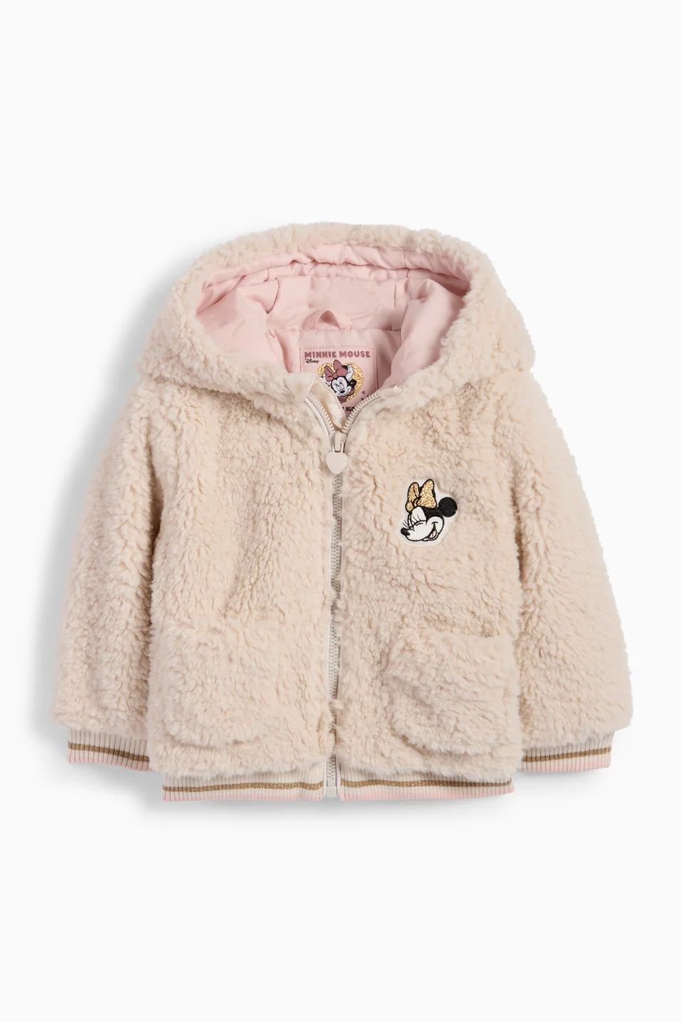 Minnie Mouse - Baby Faux Fur Hooded Jacket
