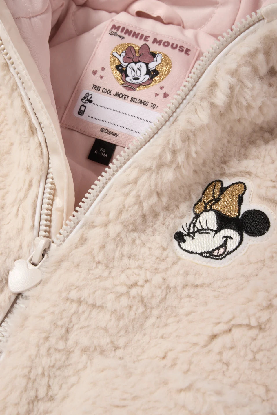 Minnie Mouse - Baby Faux Fur Hooded Jacket