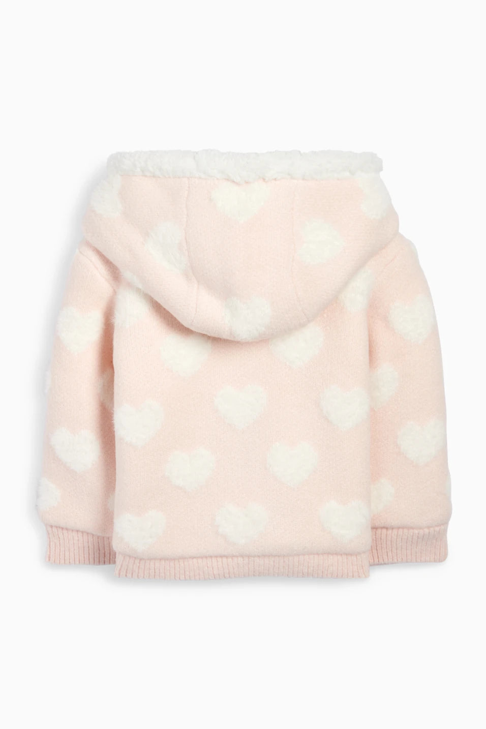 Hearts - Lined hooded cardigan