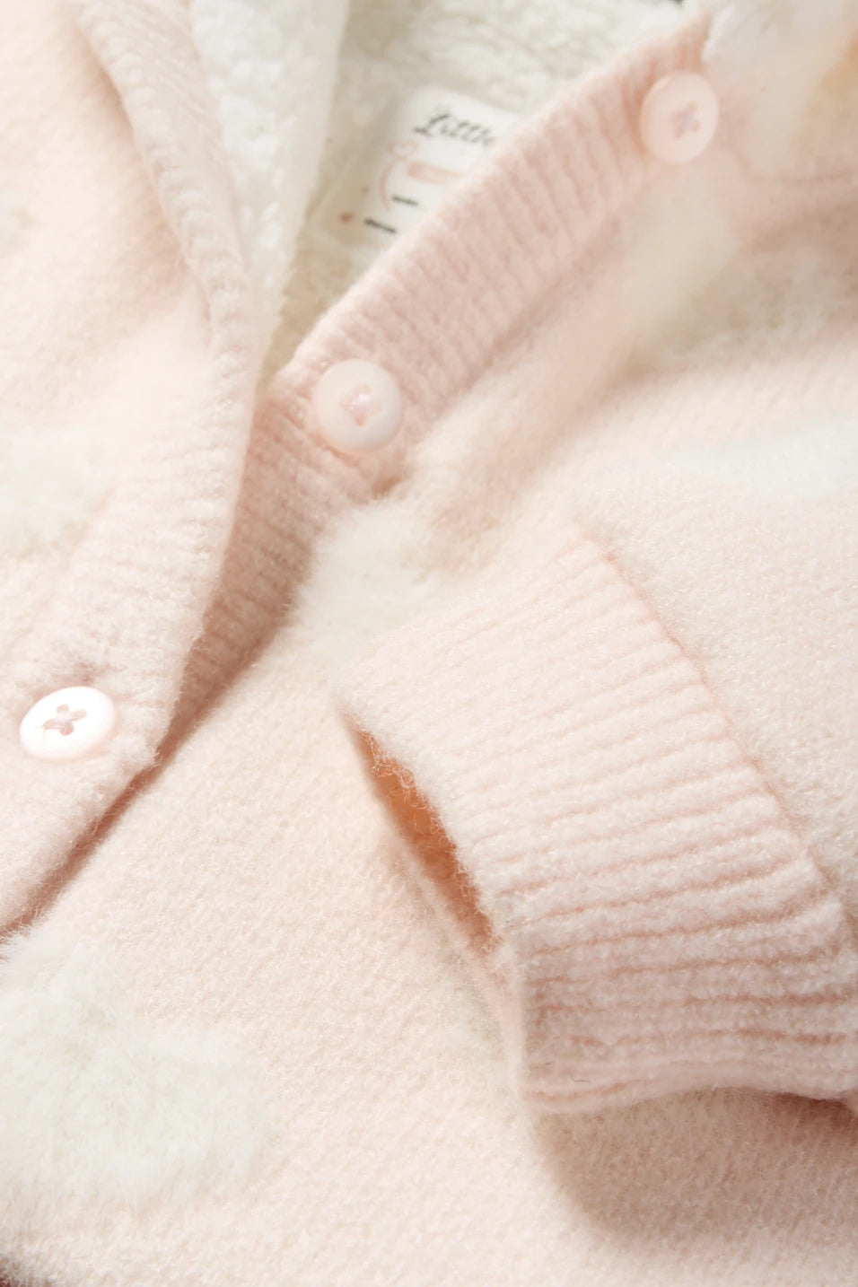 Hearts - Lined hooded cardigan