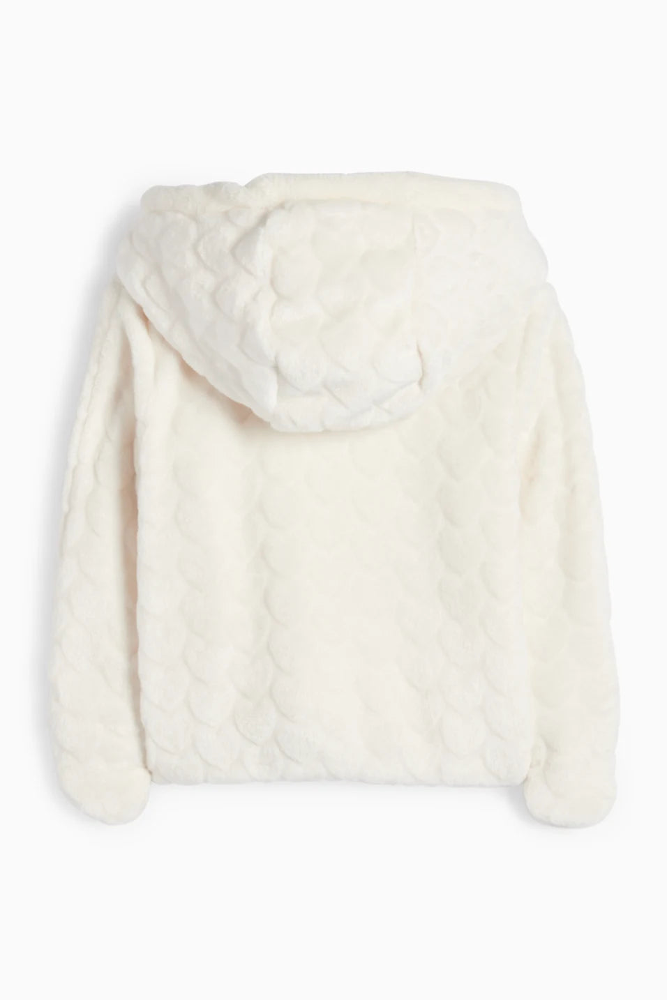 Heart - Plush jacket with hood