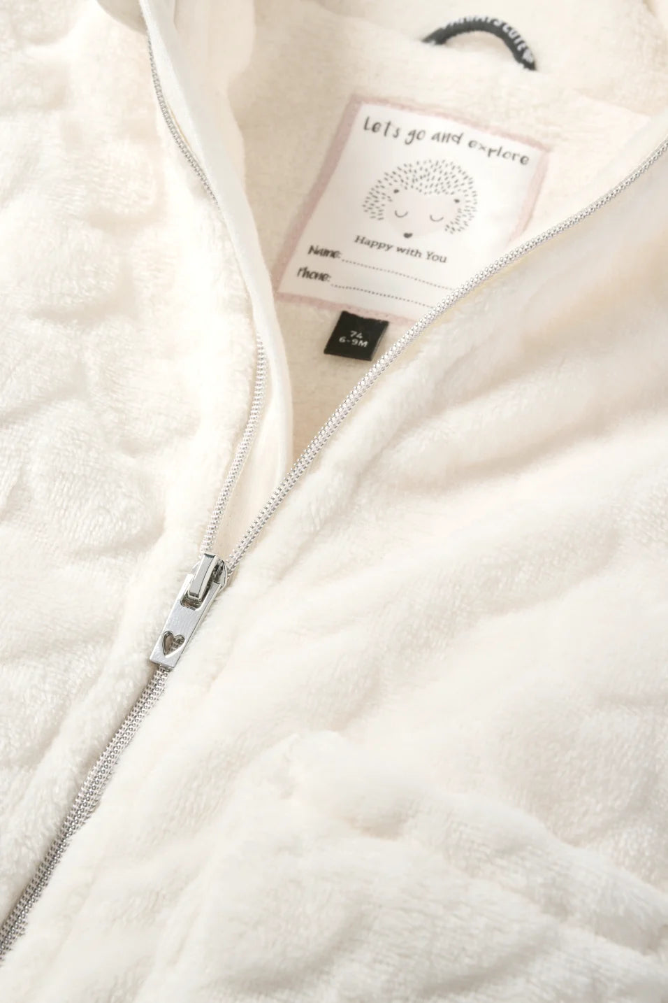 Heart - Plush jacket with hood