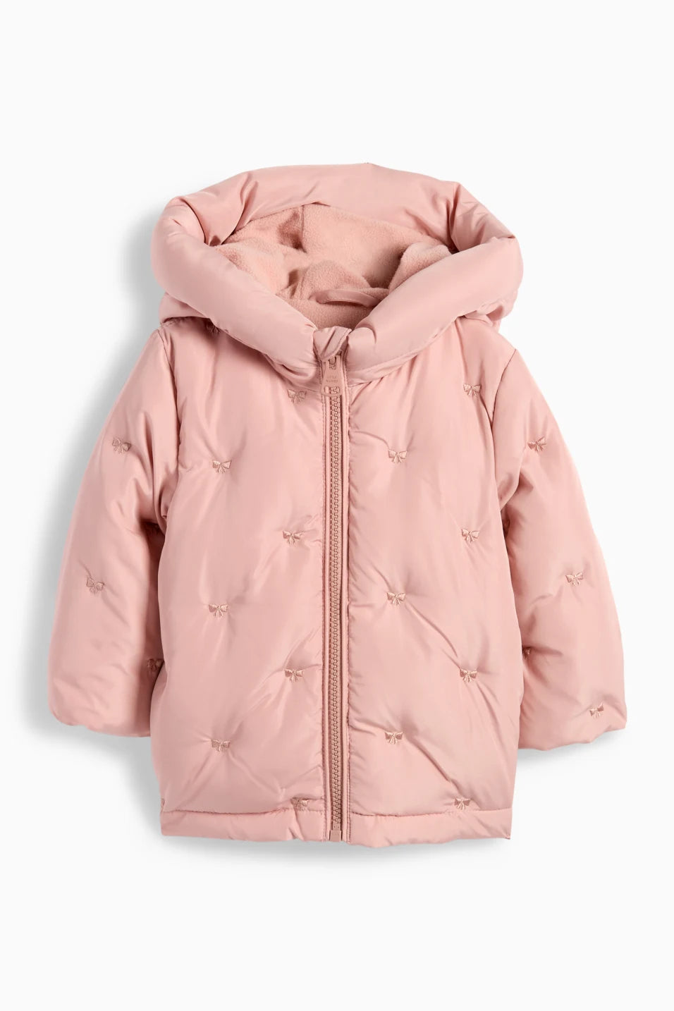 Bow - Baby quilted jacket with hood