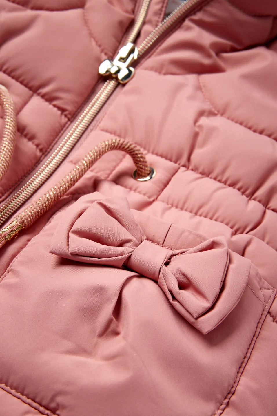 Quilted jacket with hood - water repellent