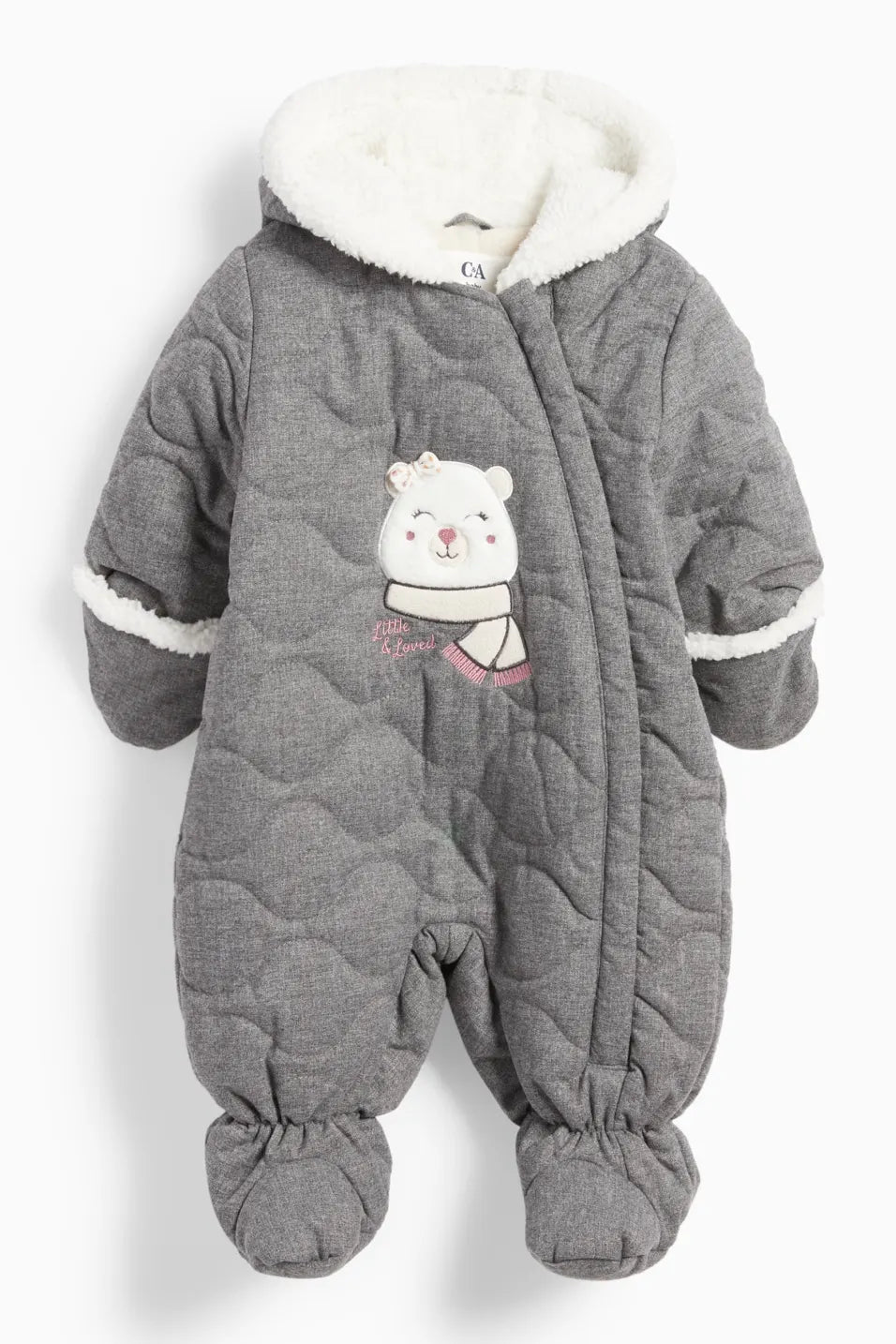 Bear - Hooded baby snowsuit