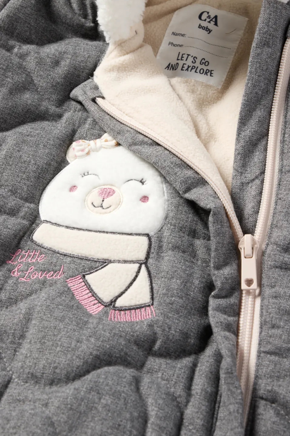Bear - Hooded baby snowsuit