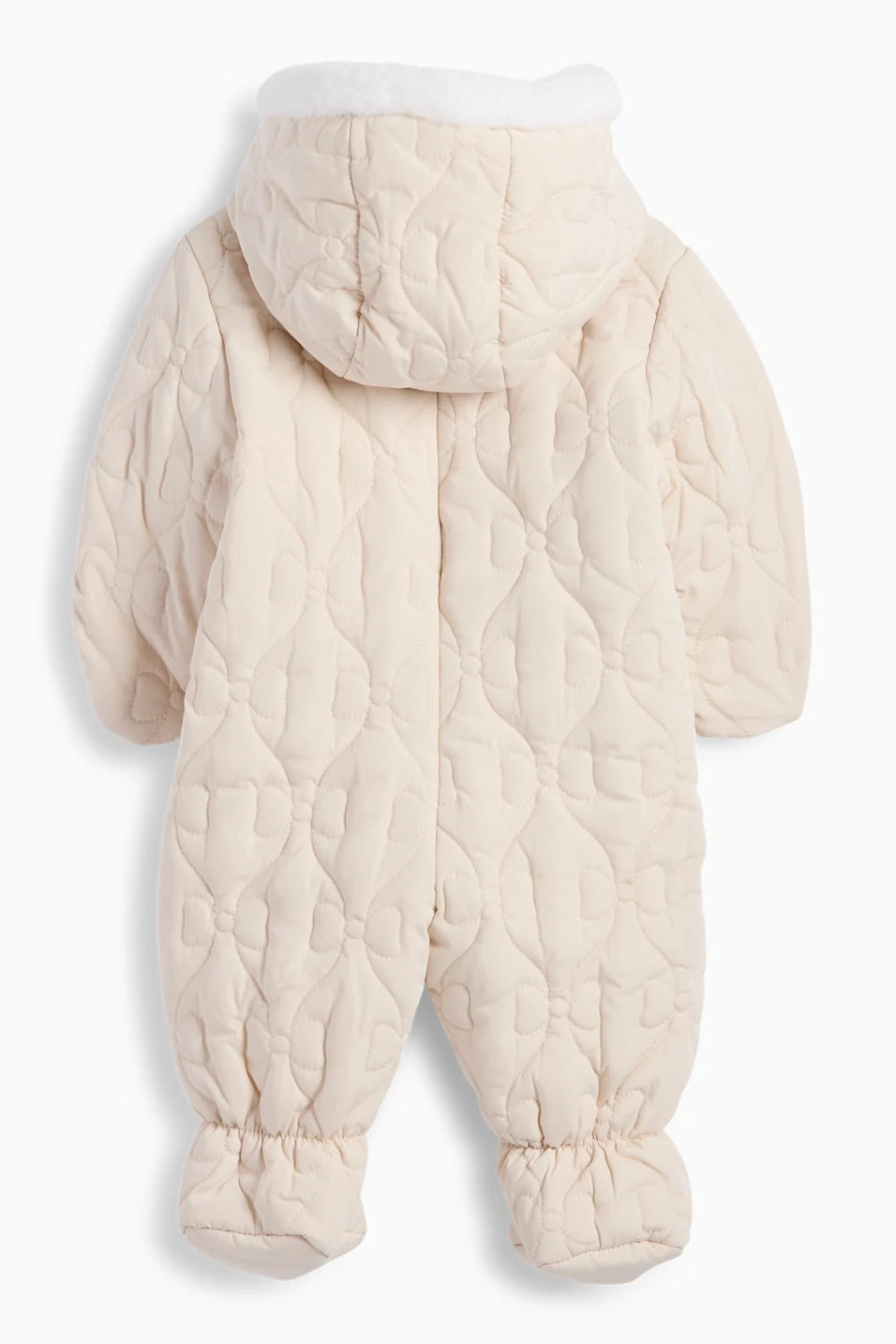 Hooded baby snowsuit