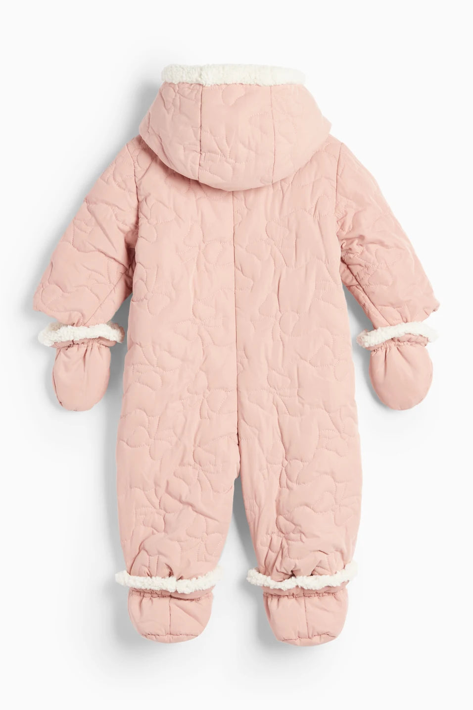 Baby snowsuit - Buttoned mittens and feet