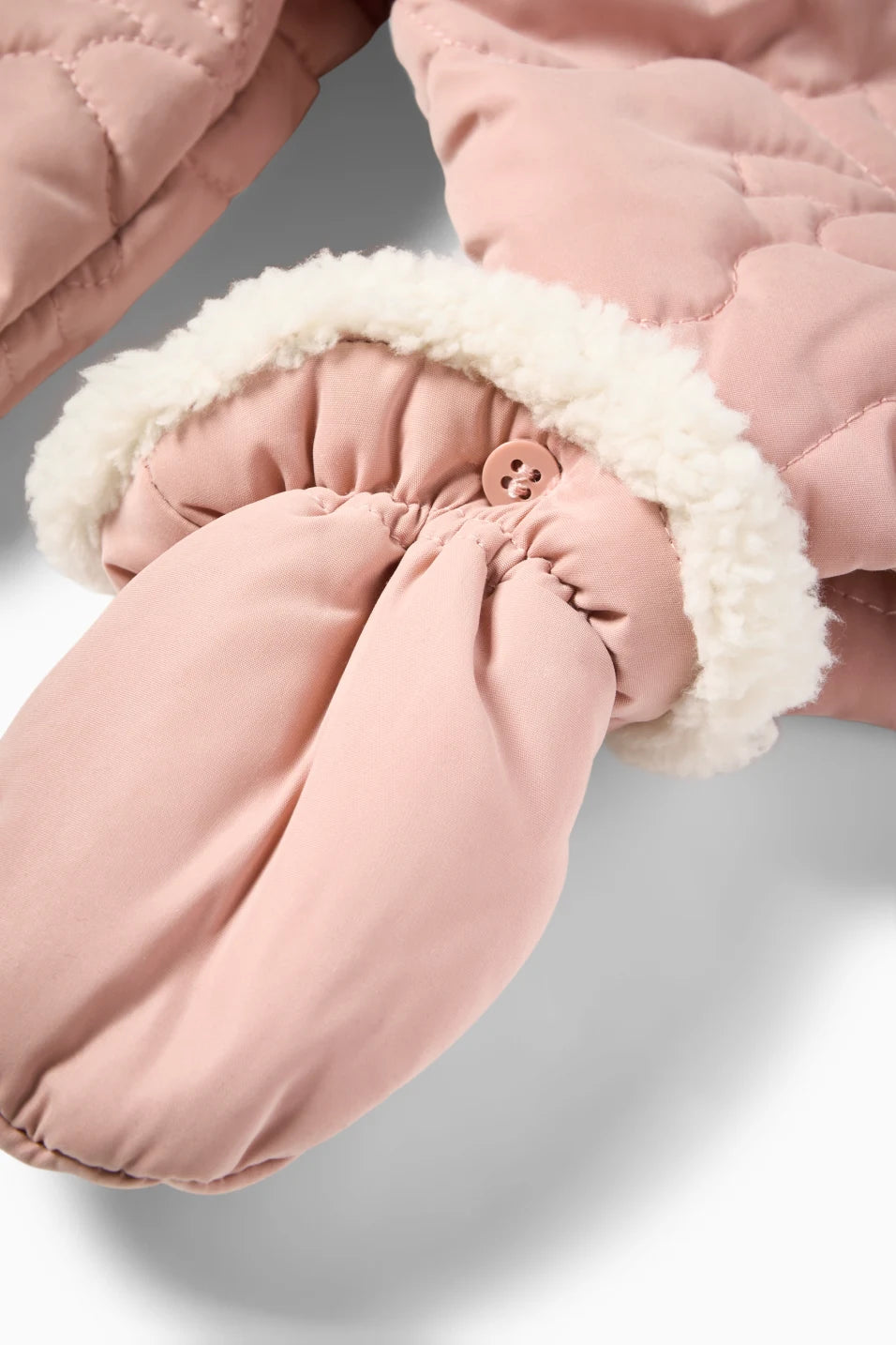 Baby snowsuit - Buttoned mittens and feet
