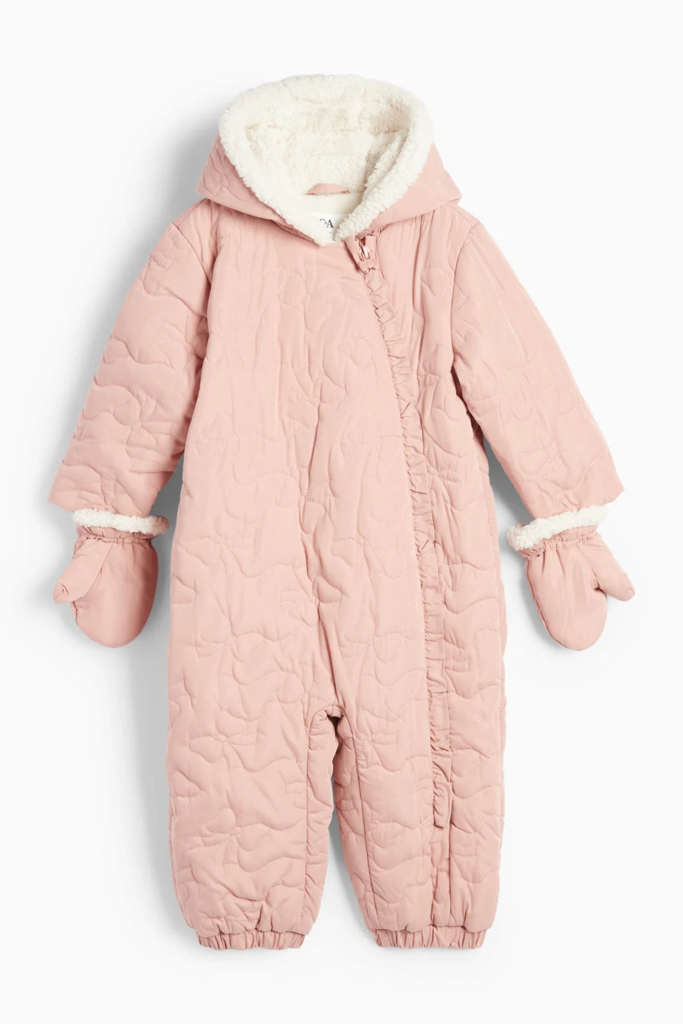 Baby snowsuit with hood