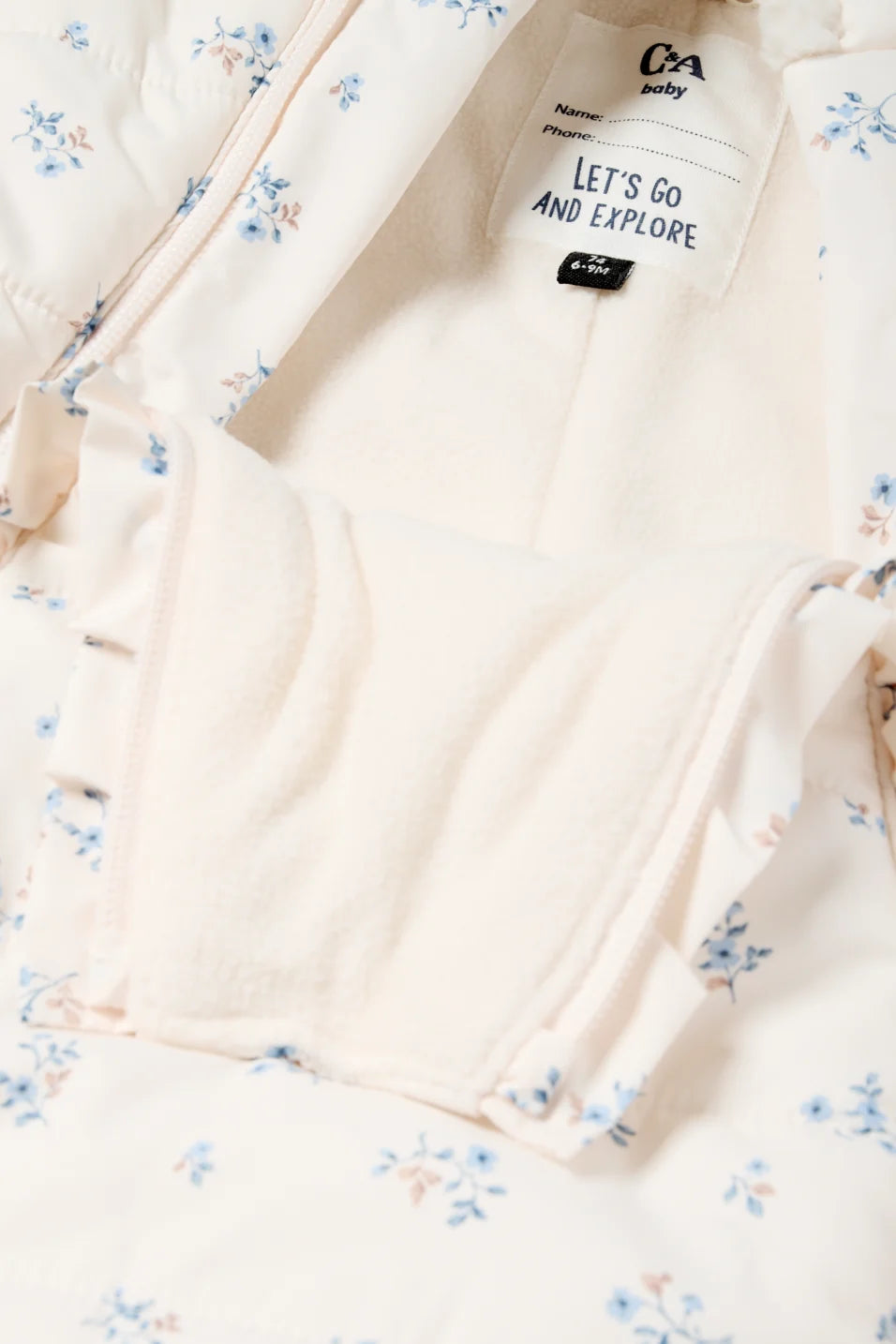 Flory - Baby snowsuit - Buttoned mittens and feet