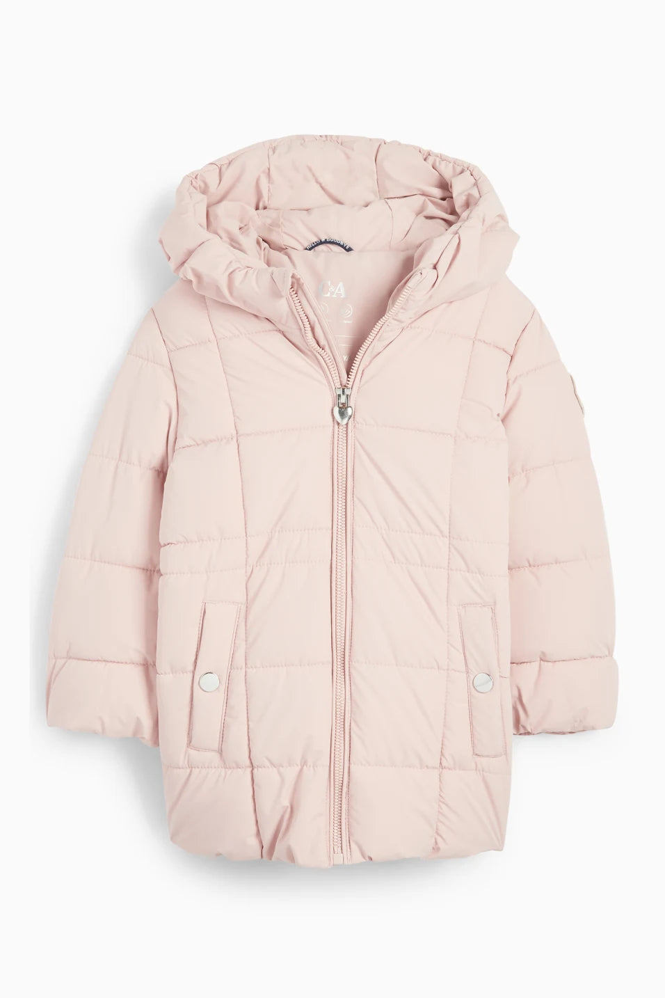Quilted jacket with hood - water repellent