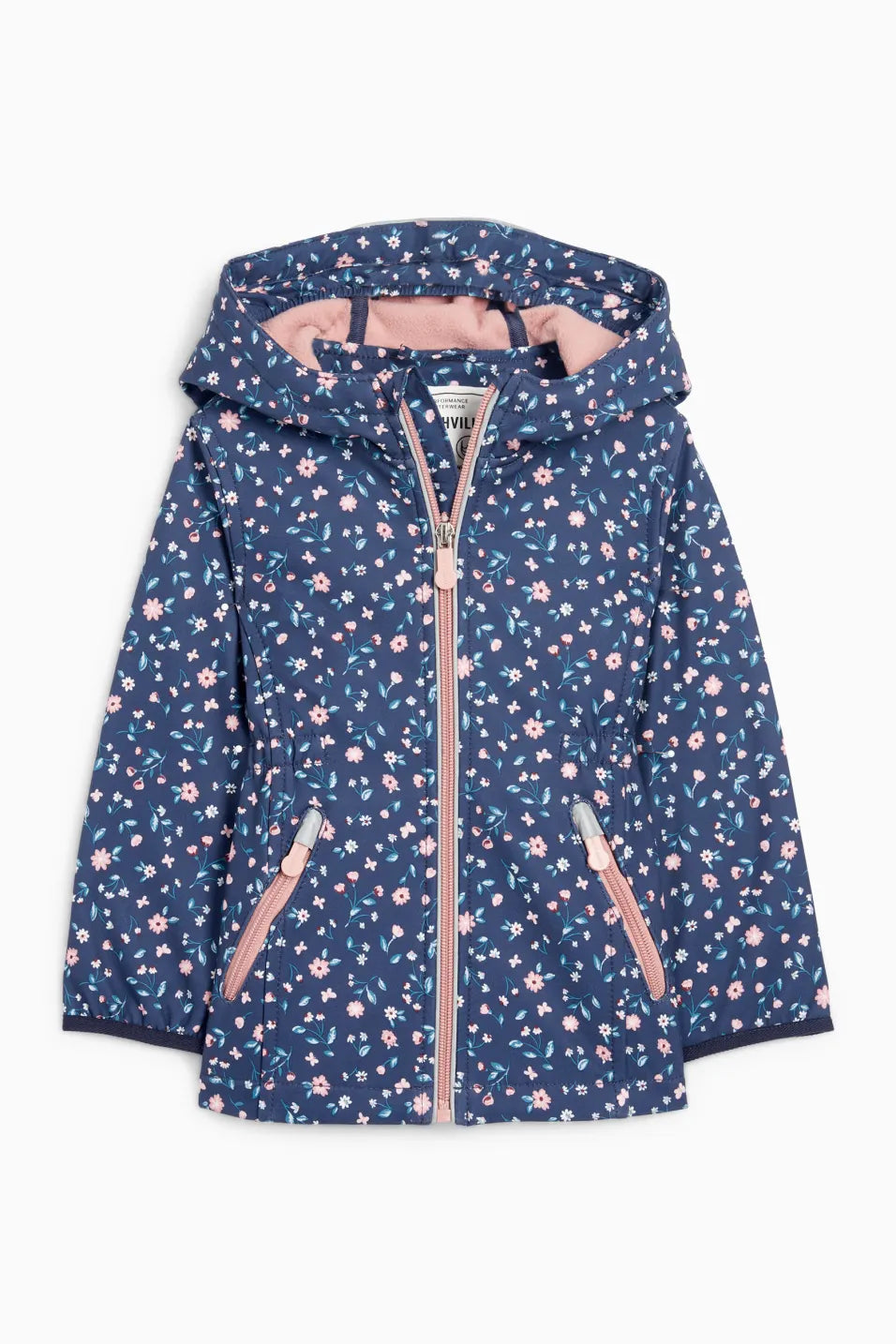 Floral - Waterproof jacket with hood