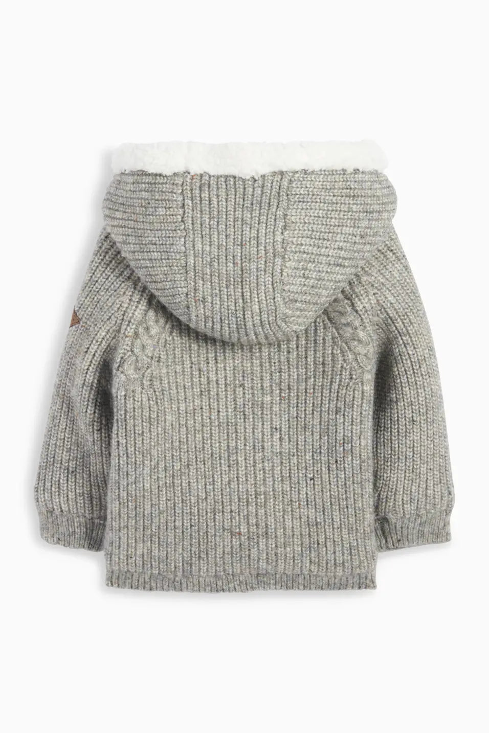 Knit Hooded Cardigan - Lined