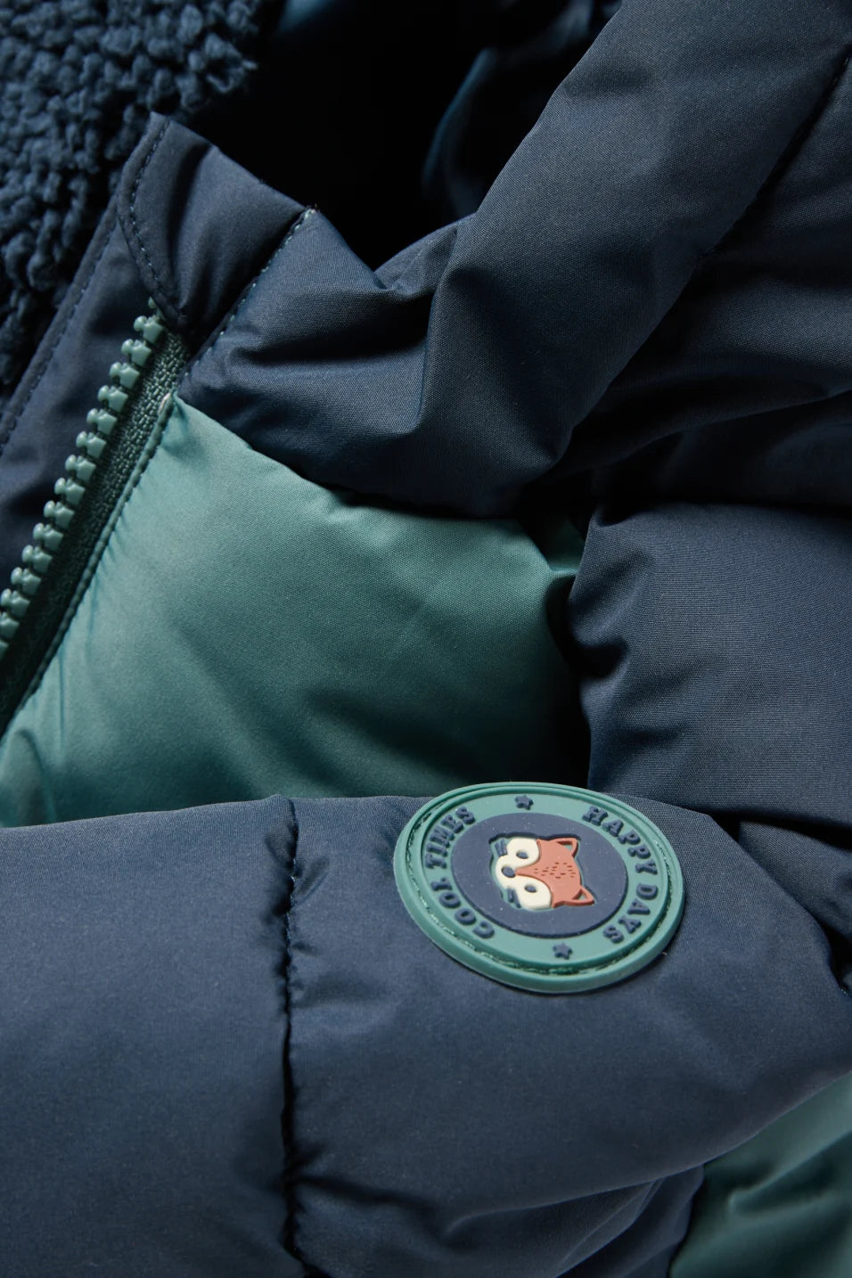 Baby quilted jacket with hood
