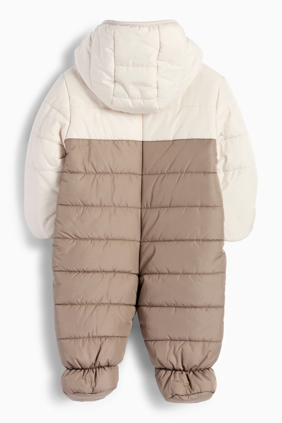 Hooded baby snowsuit