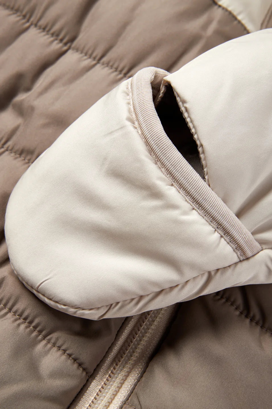 Hooded baby snowsuit