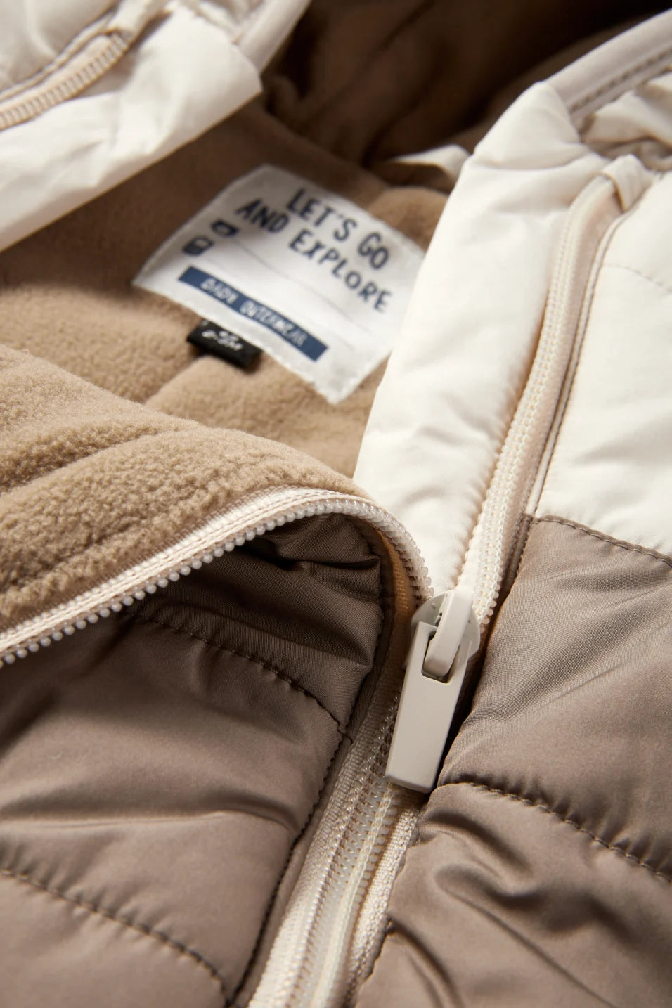 Hooded baby snowsuit