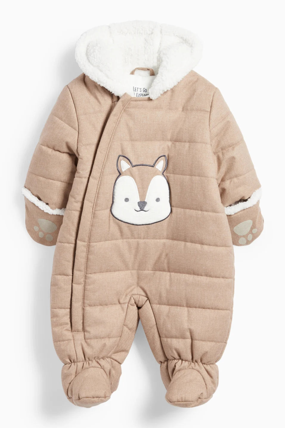 Squirrel - Hooded baby snowsuit