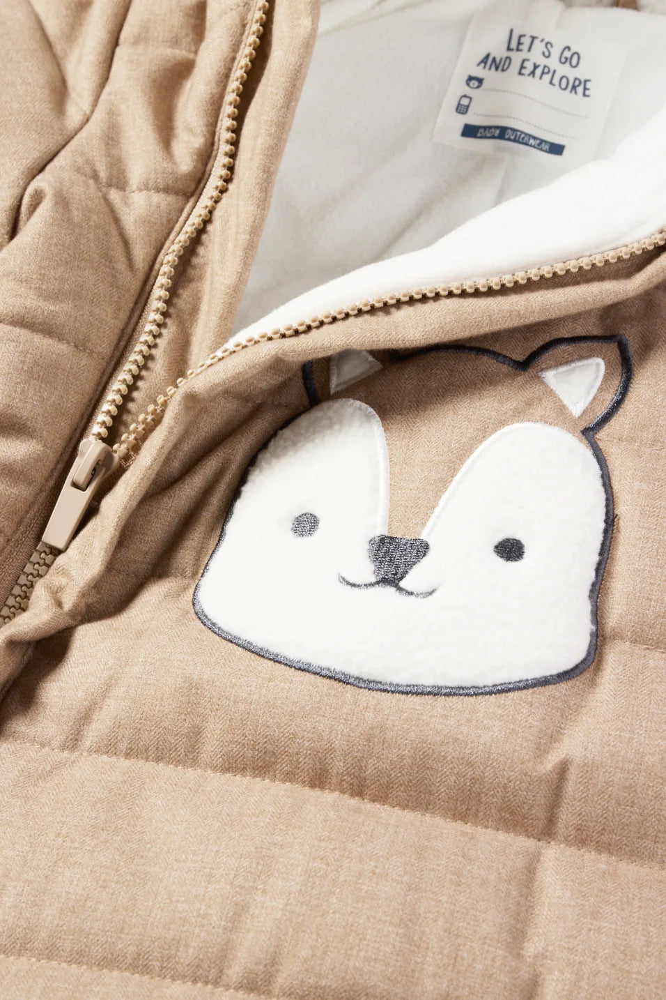 Squirrel - Hooded baby snowsuit
