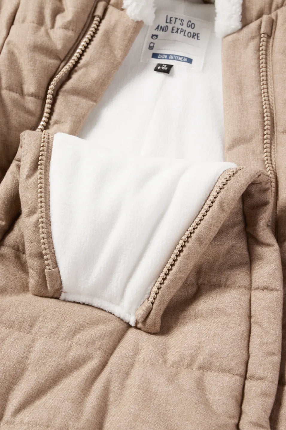 Bear - Baby snowsuit - Buttoned mittens and feet