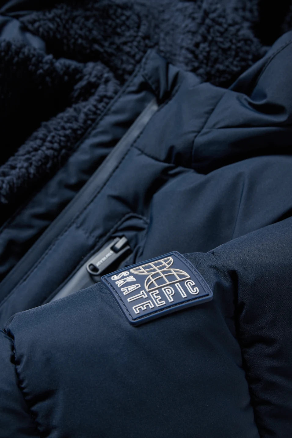 Quilted jacket with hood