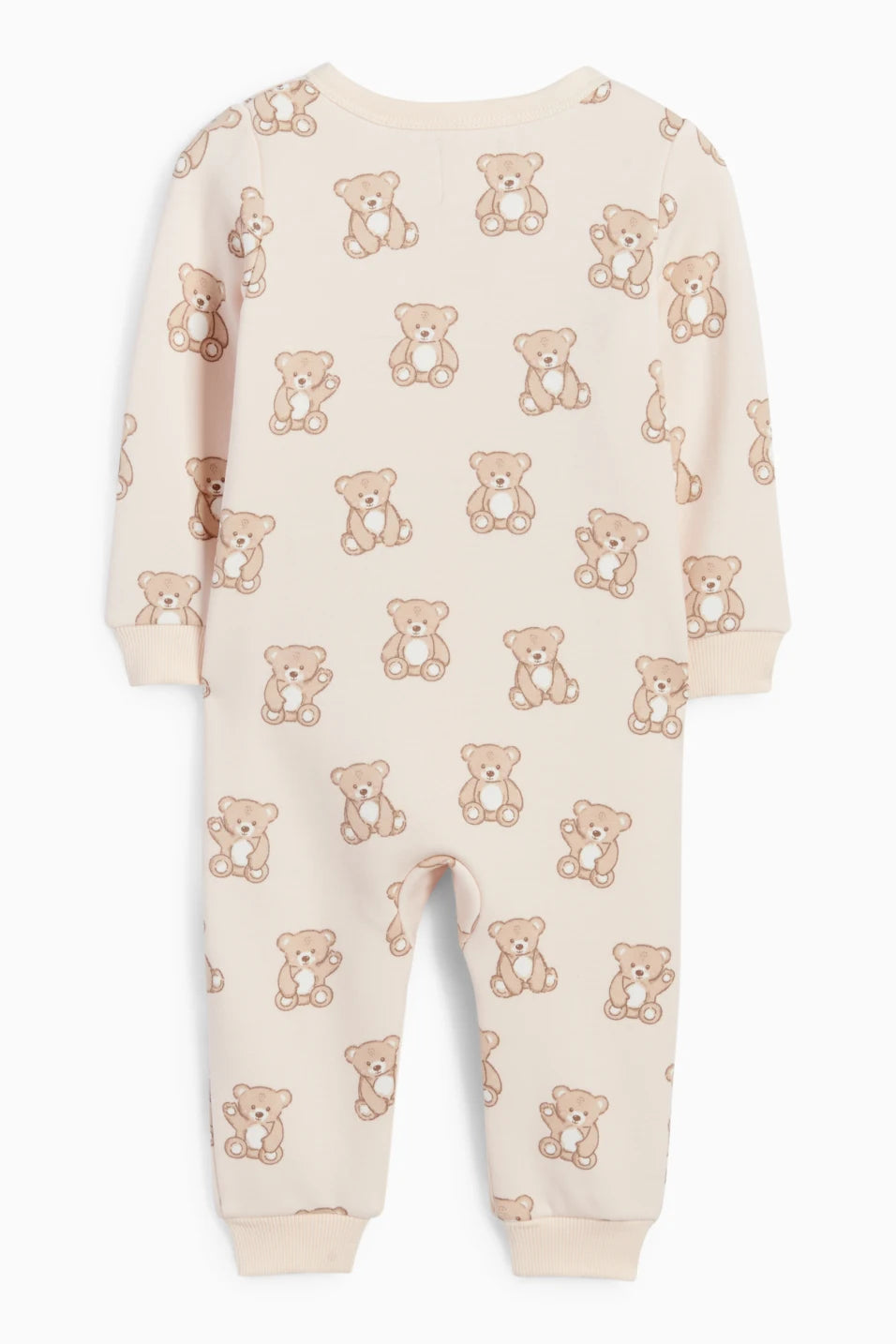 Bear - lined sleepsuit