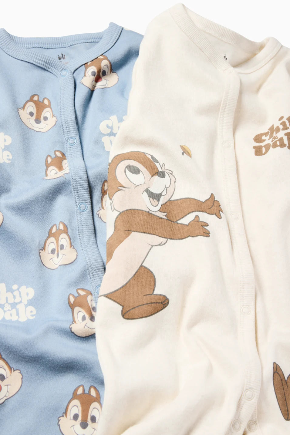 Chip and Dale - Pack of 2 cotton sleepsuits