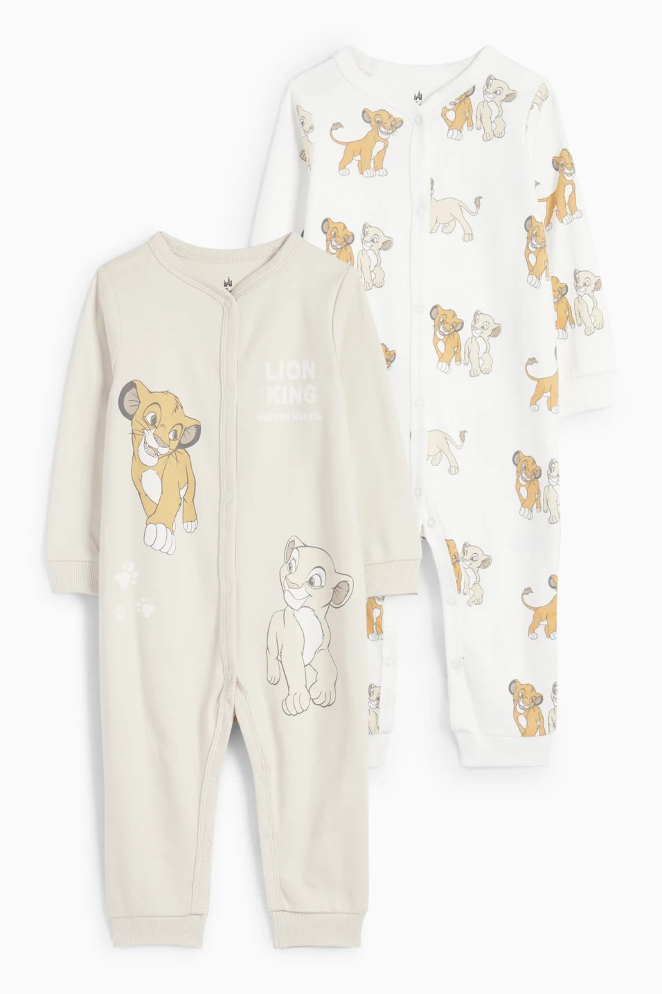 Lion King - Pack of 2 cotton sleepsuits