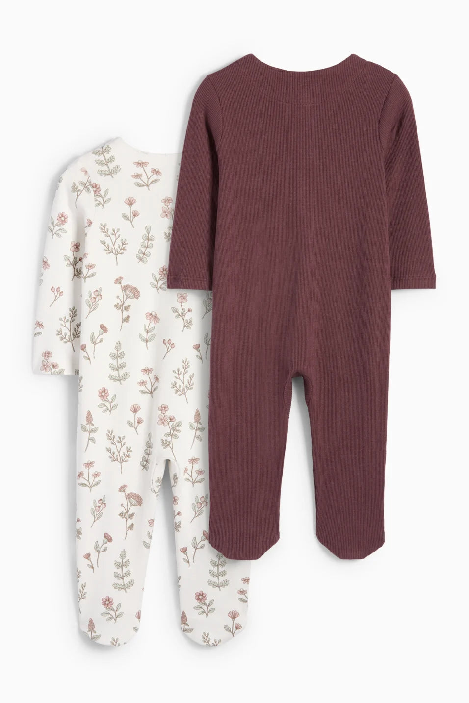 Flory - Pack of 2 cotton sleepsuits