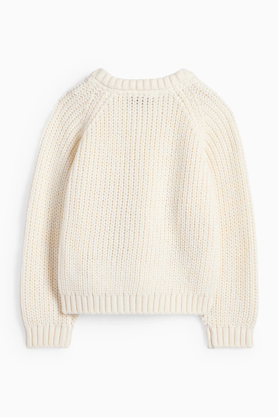 Bunny, butterfly and flower - cardigan - ribbed